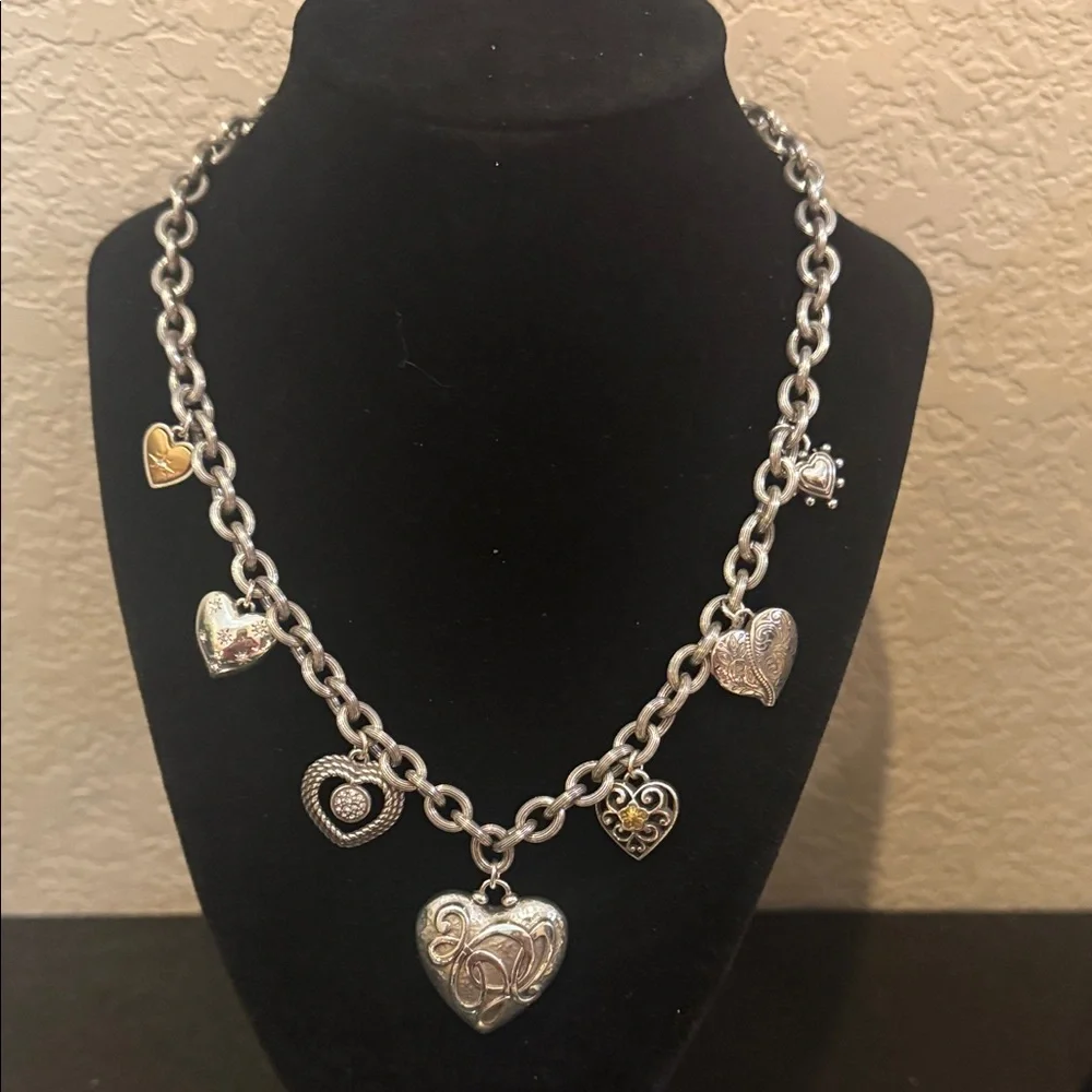 🩷 Brighton One Heart Necklace NWT $ 148 - Picture 3 of 3